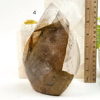 Golden Healer Quartz Crystal Flame Point Cut Base - You Choose #1: 4