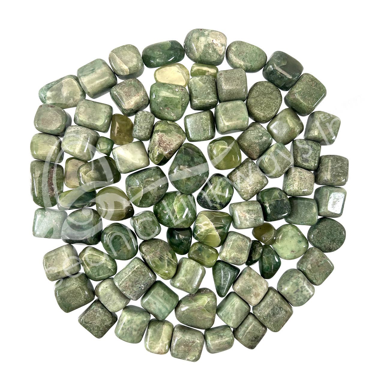 TUMBLED STONES - GARNET, GREEN (GROSSULARITE) 20-40 MM