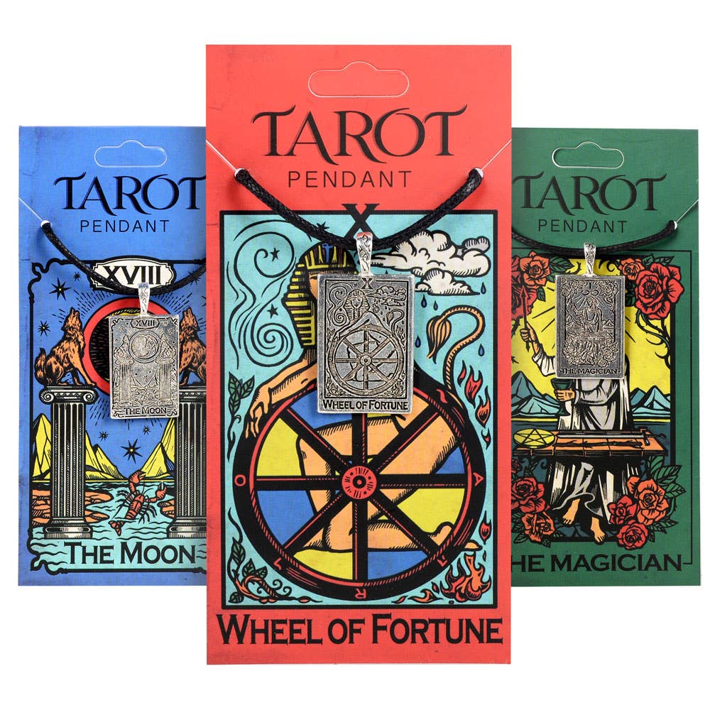Tarot Necklace on a cotton cord: The Moon