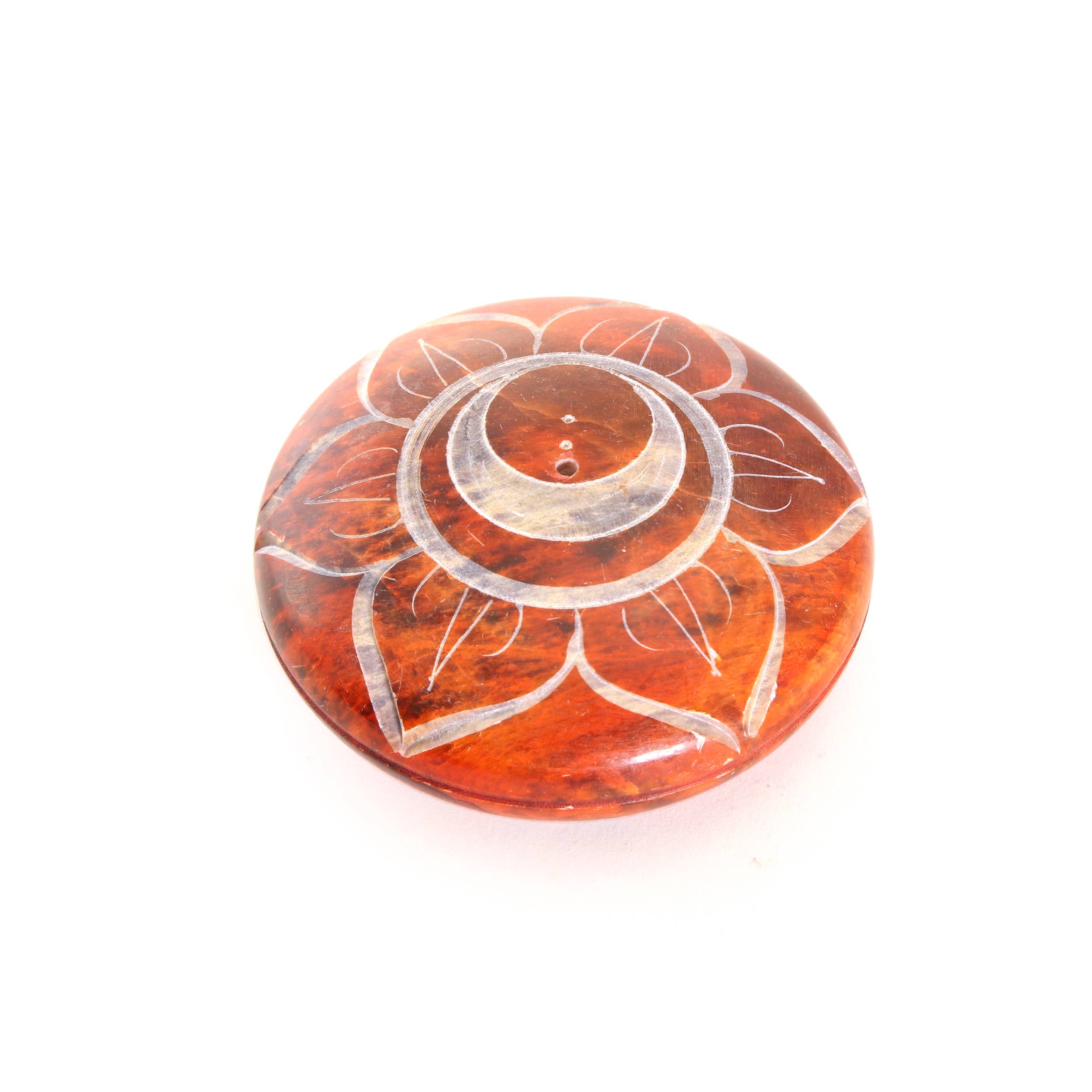 Incense Burner - Soapstone Pebble Sacral Chakra Svadhishtana