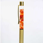 Gemstone Pen Ass't w/ 23K Pure Gold Flakes Display of 36: Gold Flakes