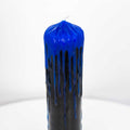 Dripping Colors Pillar Candle - Black/Blue (Each): Black/Blue