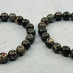 Yooperlite Round Bead Crystal Bracelets - UV Reactive! Gemstone Stretch Bracelet
