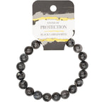 8mm Crystal Gemstone Energy Bead Stretch Bracelets: Labradorite