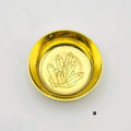 Brass Offering Bowls - Engraved - Crystals or Sun and Moon -: Crystal Cluster