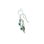 Turquoise Sterling Silver Dangling Statement Earrings