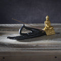 Golden Buddha Hand Incense Burner