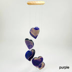 Agate Heart Crystal Wind Chimes : Mixed