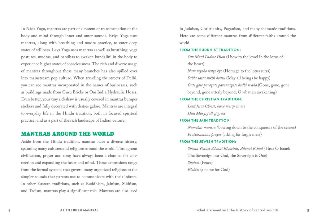 A Little Bit of Mantras by Lily Cushman: Hardcover