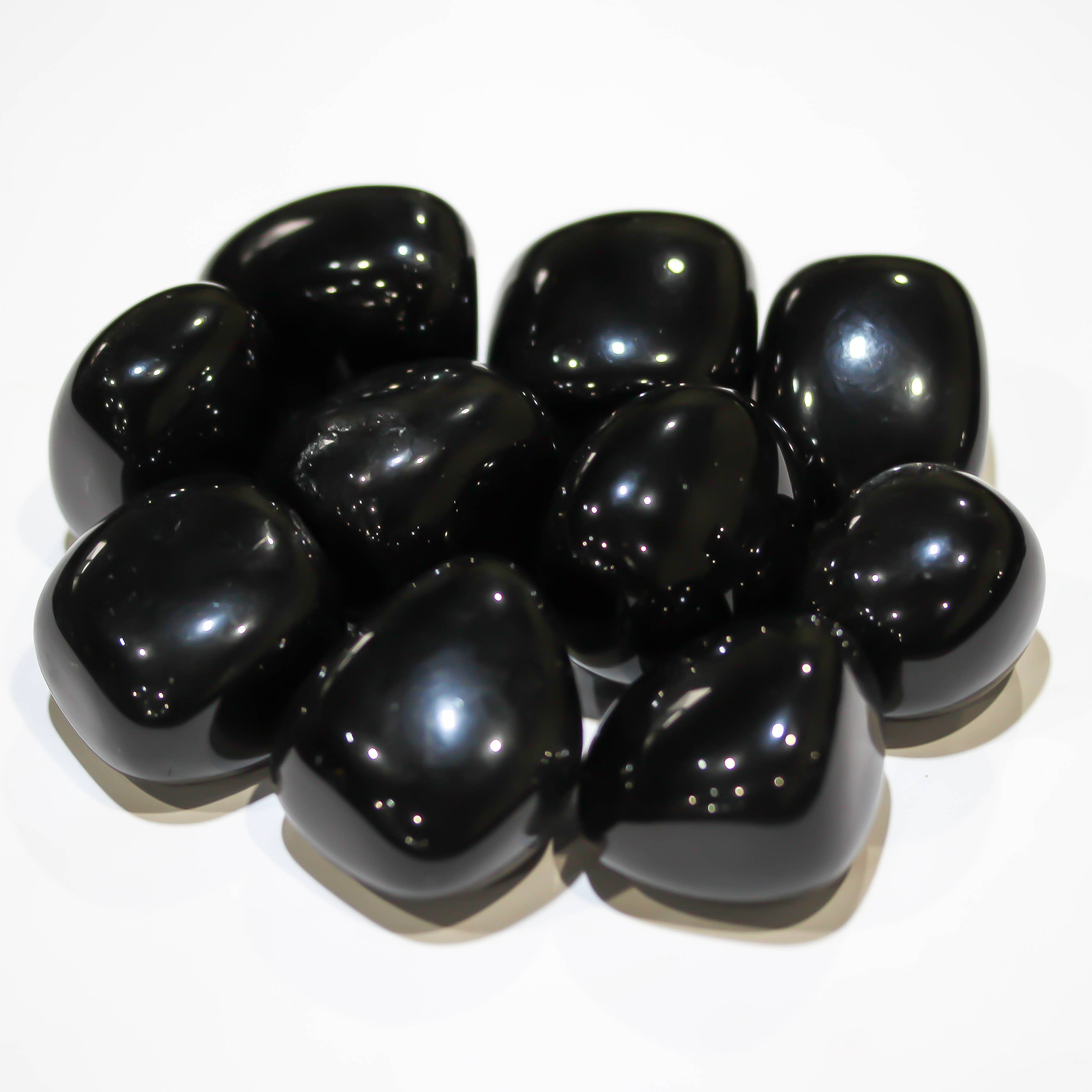 Black Obsidian Tumbled 30-45mm 1KG/2.2lbs