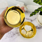 Brass Offering Bowls - Engraved - Crystals or Sun and Moon -: Crystal Cluster