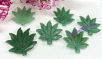 2” Natural Aventurine Pot Leaf for Healing