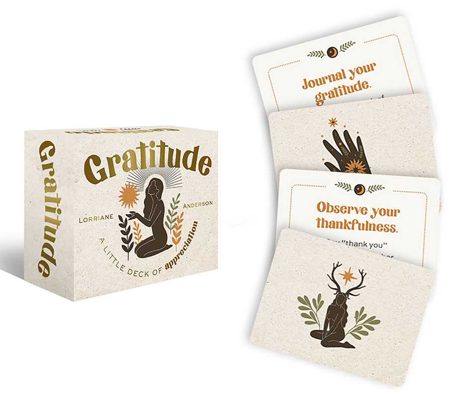 Gratitude by Lorriane Anderson: Flashcards 40 pages / English