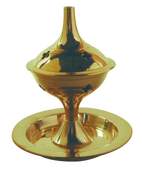 3.5" Brass Incense Burner