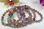 8mm Natural Super 7 Crystal Healing Stretch Bracelet 7.5"