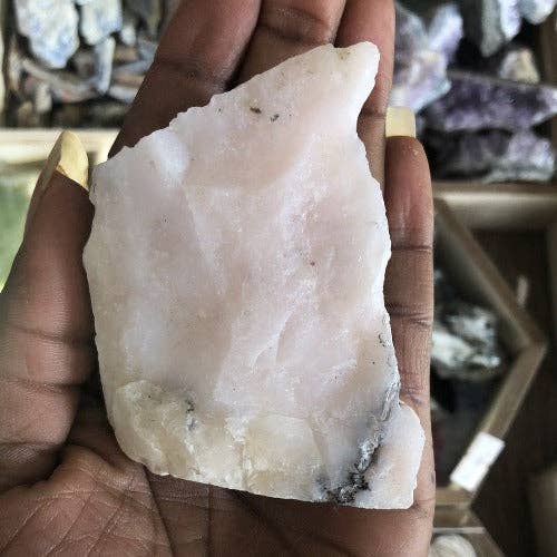 Raw Pink Opal healing stone: Extra-Large