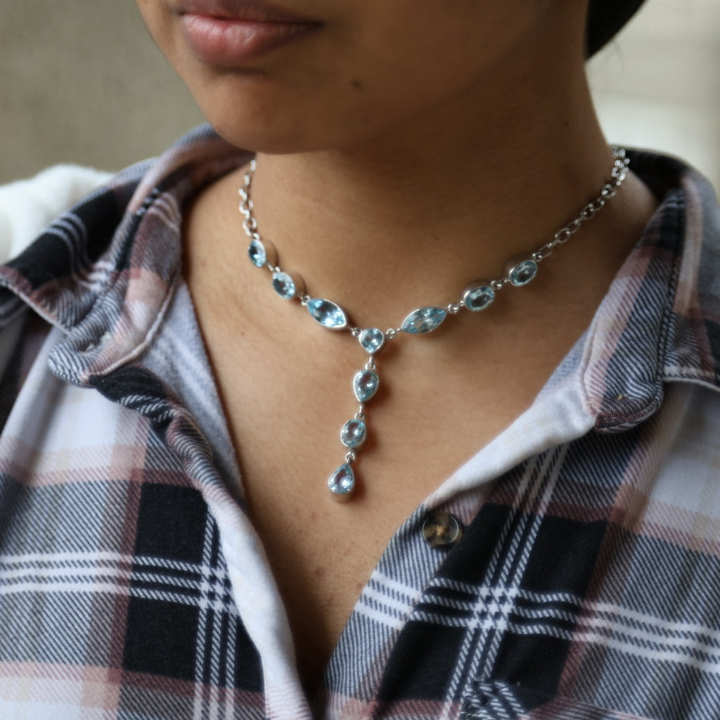 Blue Topaz Necklace
