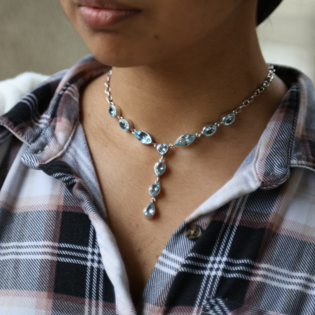 Blue Topaz Necklace