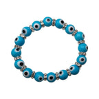 Evil Eye Bracelet: Light Blue