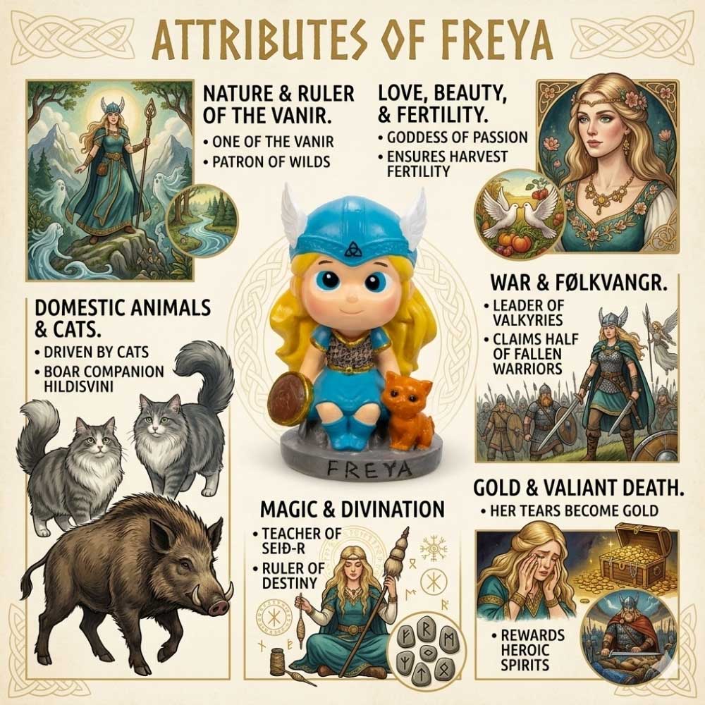 Polyresin Baby Viking Figurine - Freya (Each)