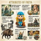 Polyresin Baby Viking Figurine - Freya (Each)