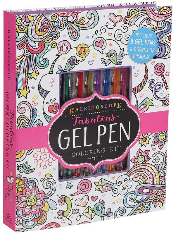 Kaleidoscope: Fabulous Gel Pen Coloring Kit by Editors of Silver Dolphin Books: Kit - Paperback 48 pages / English