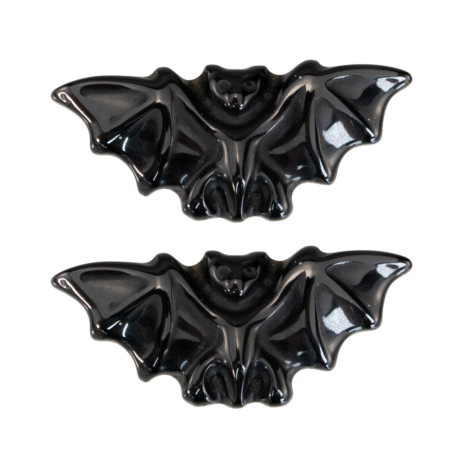 Black Obsidian Carved Bat.