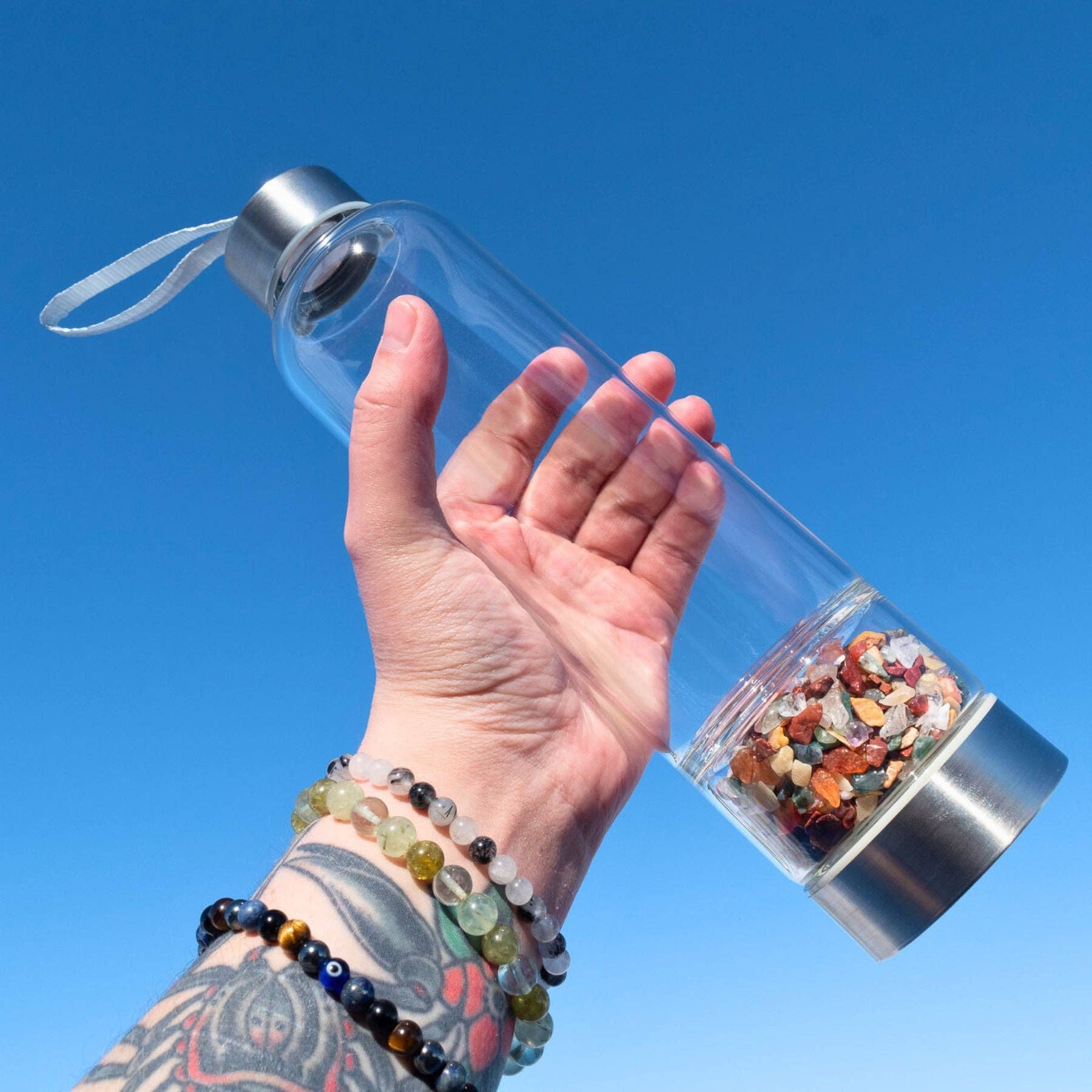 Crystal Water Bottle: Carnelian