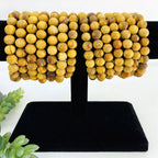 Crystal Palo Santo Round Bead Bracelets  8mm Beads