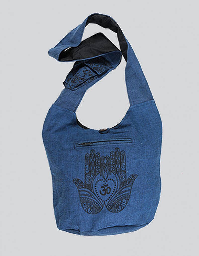 Om & Hands Print Backpack: Assorted Colors