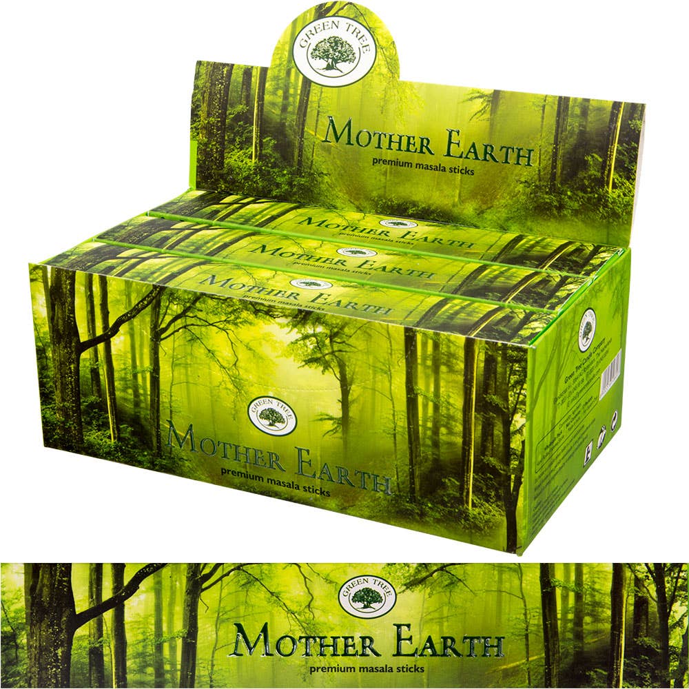 Green Tree Incense 15 Gr - Mother Earth (Pack of 12)