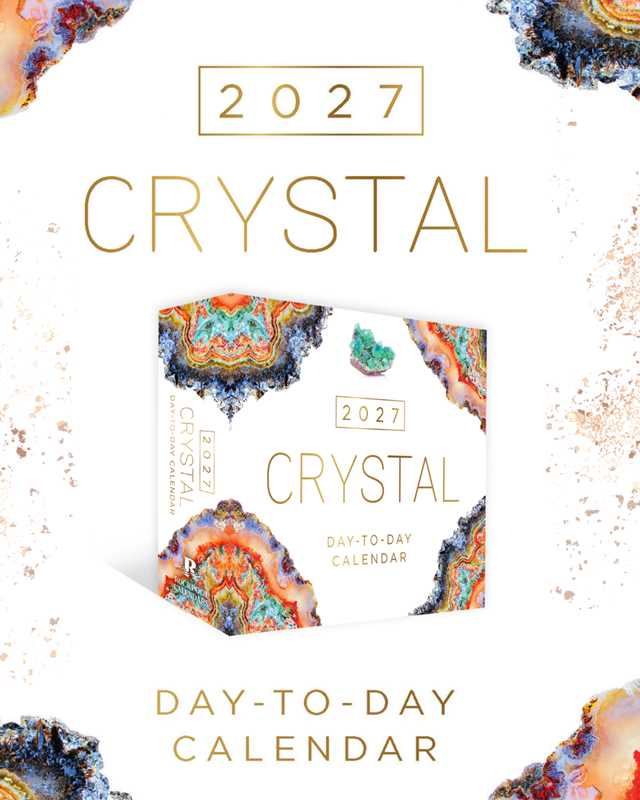 2027 Crystal Day-to-Day Calendar by Adam Barralet: Calendar 736 pages / English