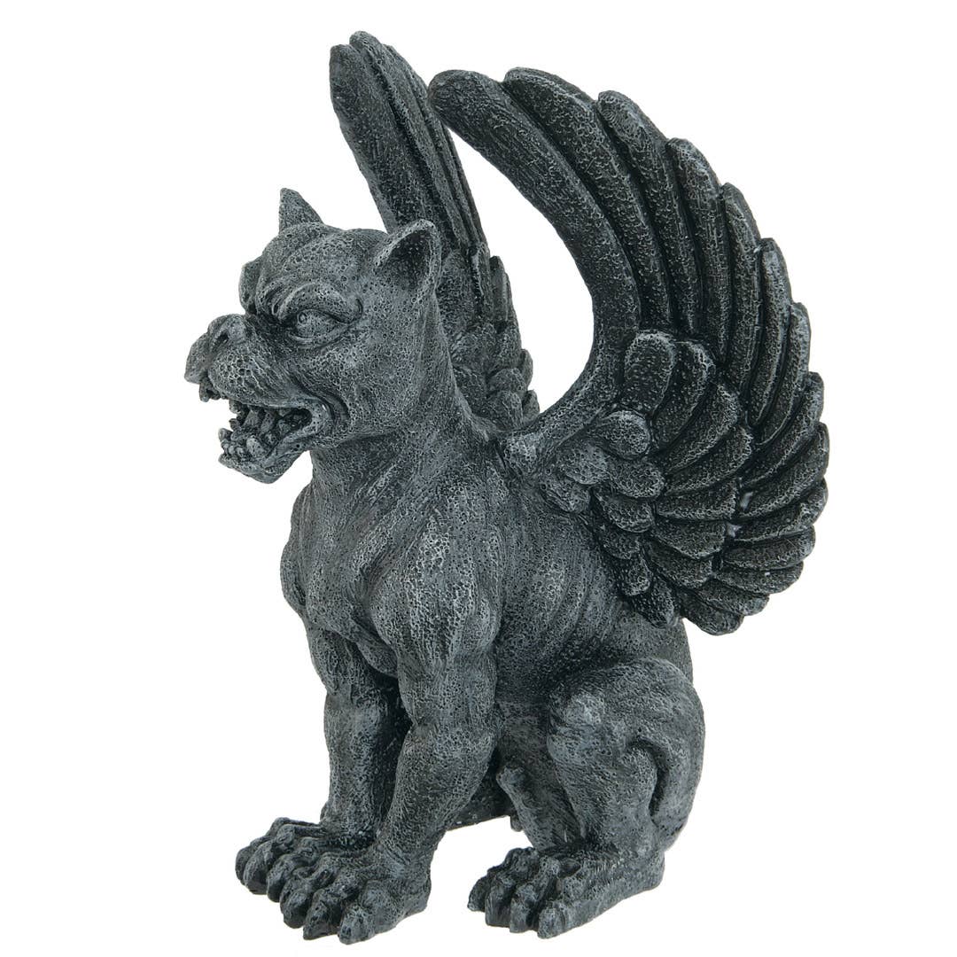 Winged Lioness Gargoyle Statue