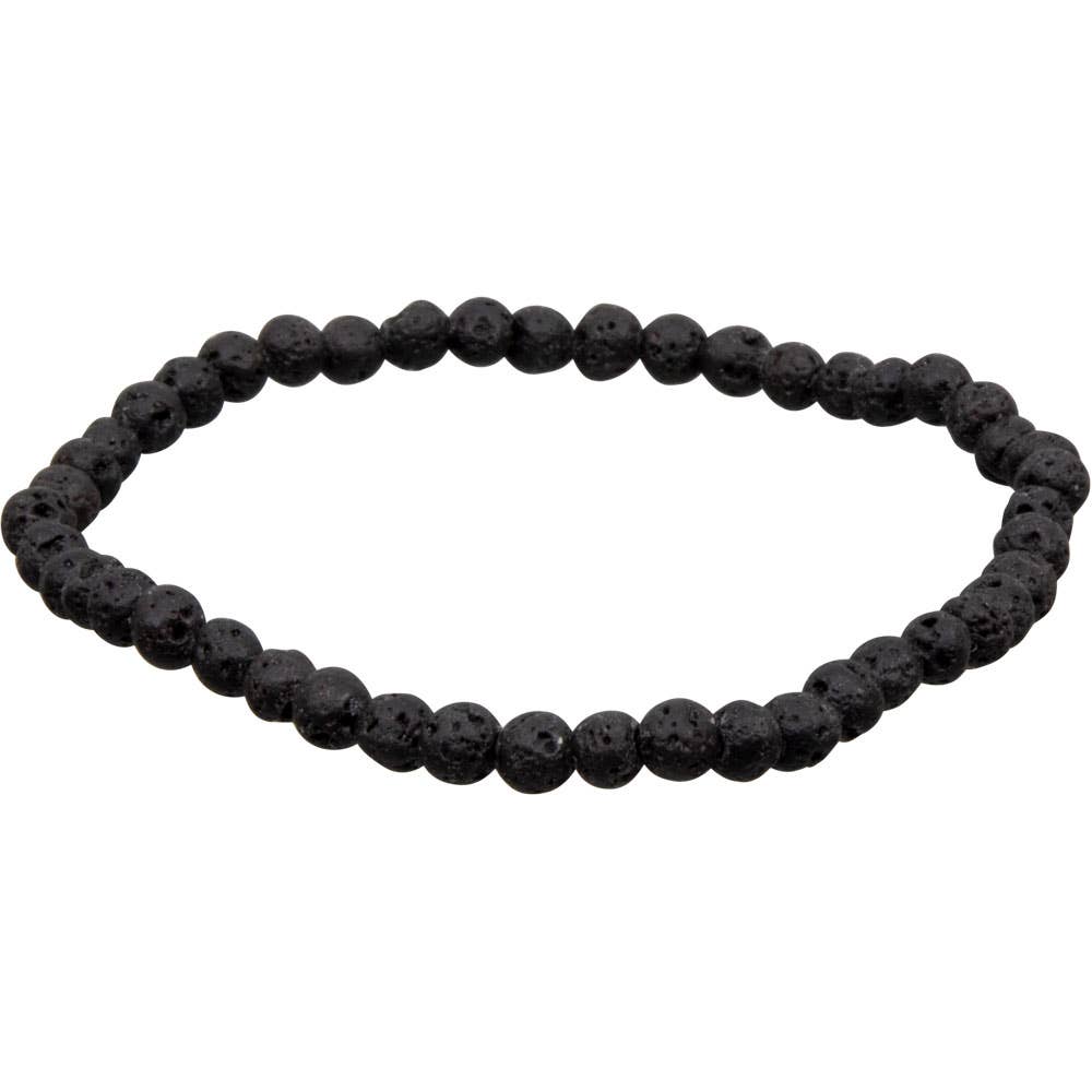 Lava Stone Bracelet 4mm