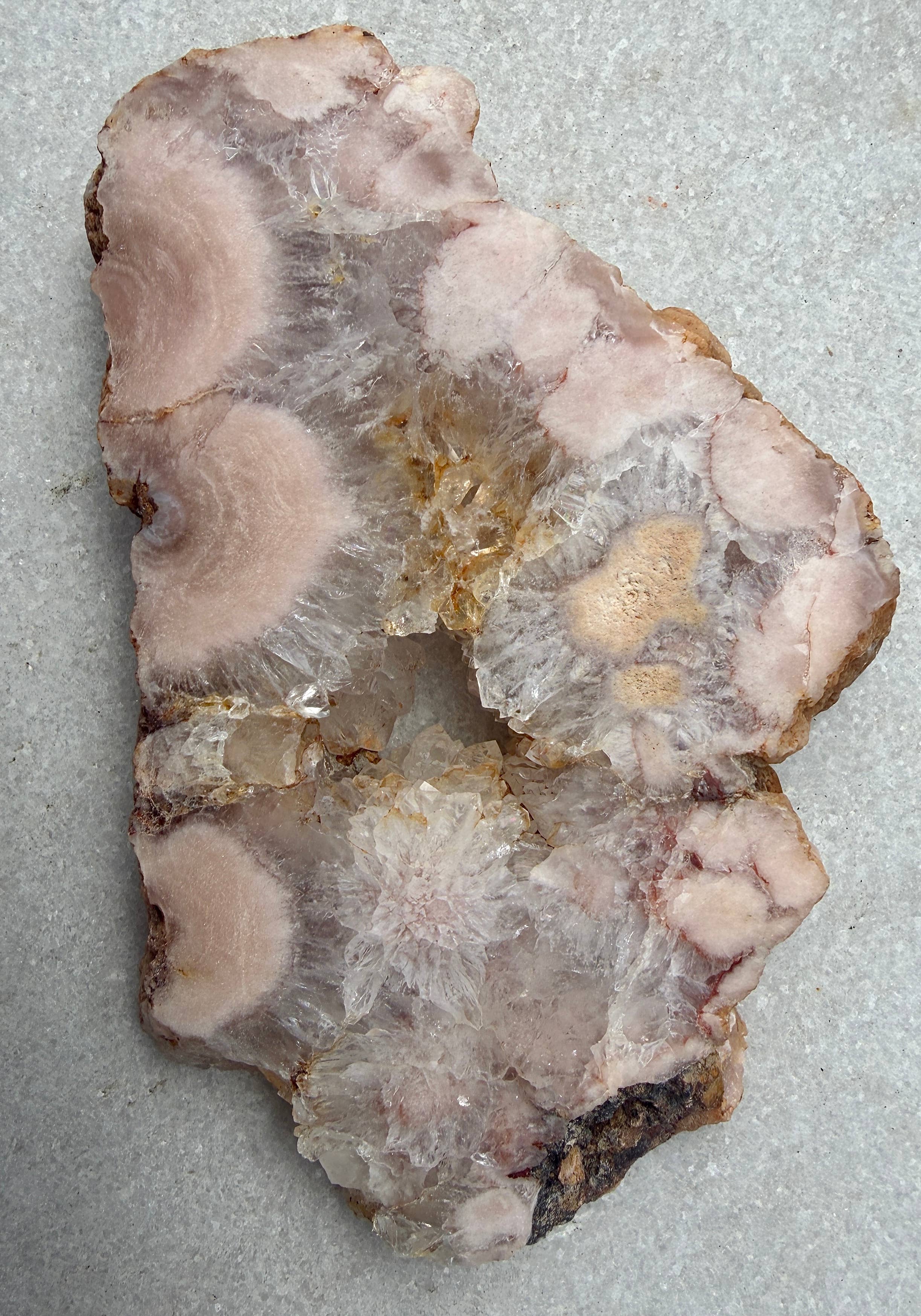 Wholesale 2 lbs Natural Pink Amethyst Flower Agate Slabs