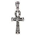 Heiroglyphs Ankh Pendant: Sterling Silver
