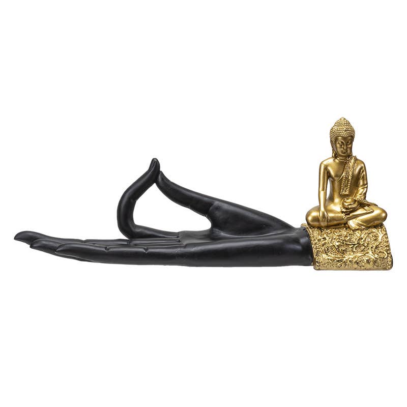 Golden Buddha Hand Incense Burner