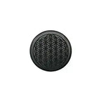 Shungite Emf Cell Phone Tile Engraved Flower of Life