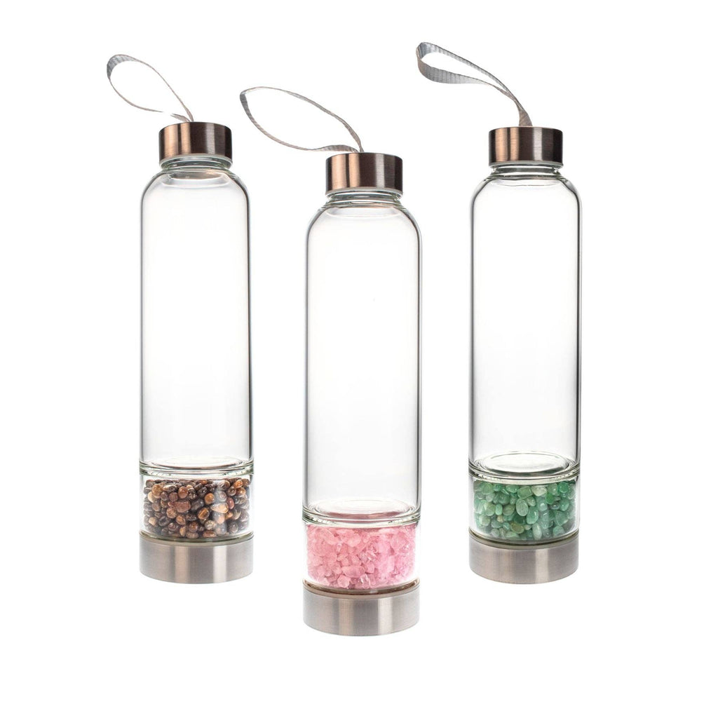 Crystal Water Bottle: Clear Quartz