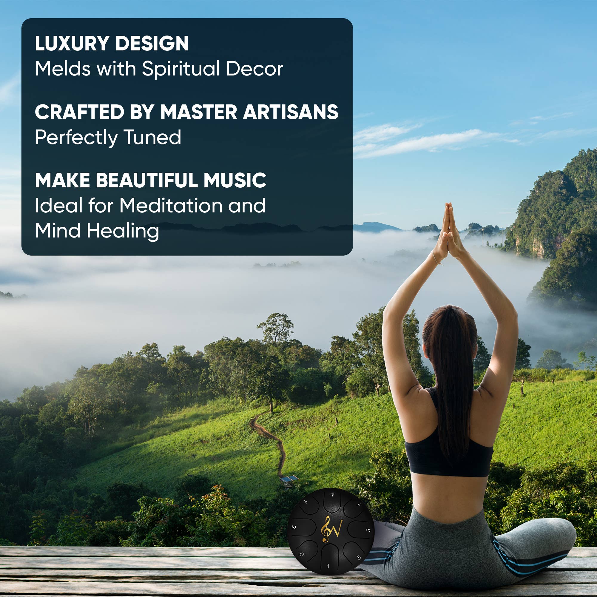 6-Inch 8-Notes Steel Tongue Drum Meditation Rain Drum: Red