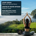 6-Inch 8-Notes Steel Tongue Drum Meditation Rain Drum: Black