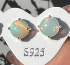 Natural Opal Stud Earring 6mm
