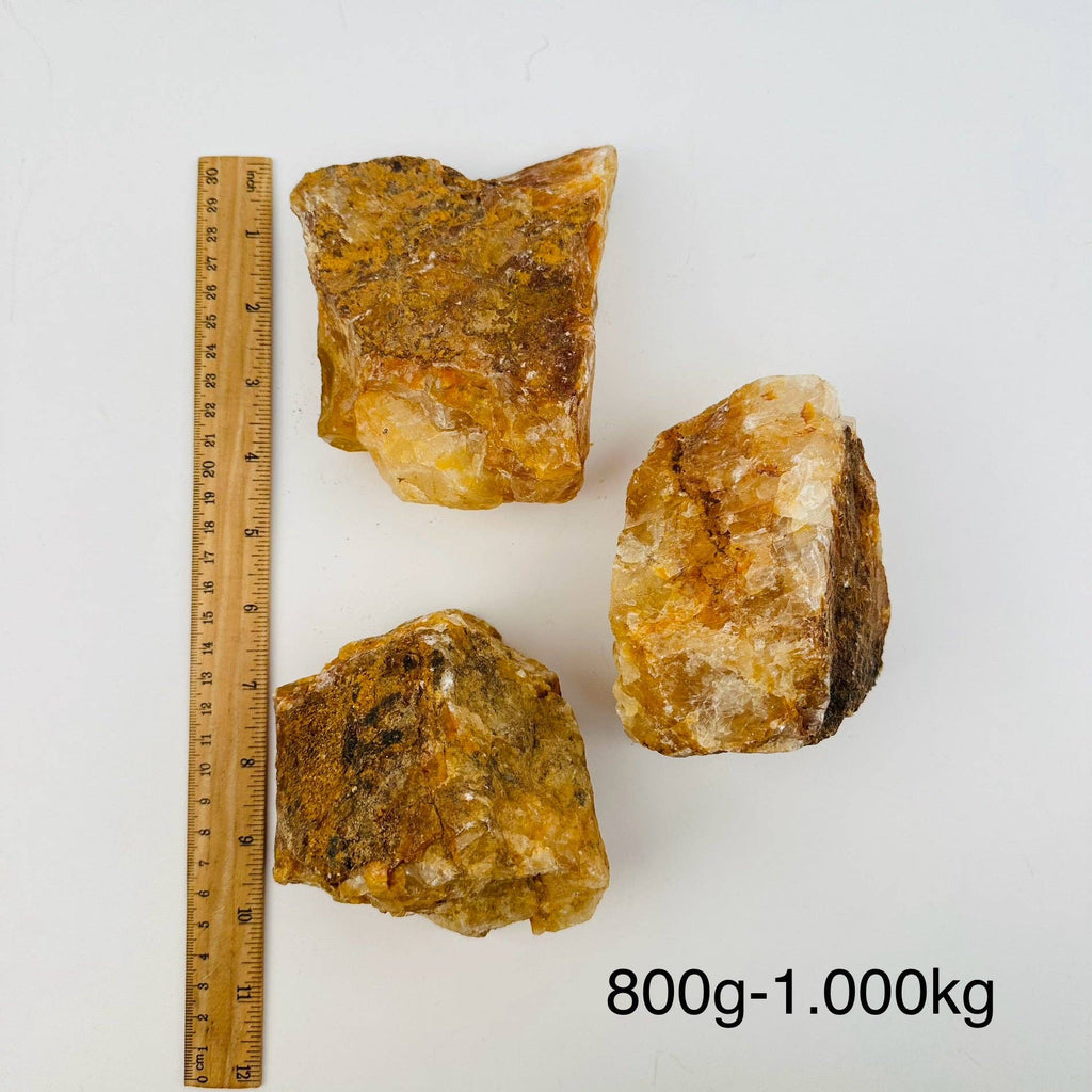 Golden Healer Rough Stone Crystal: 400-600g