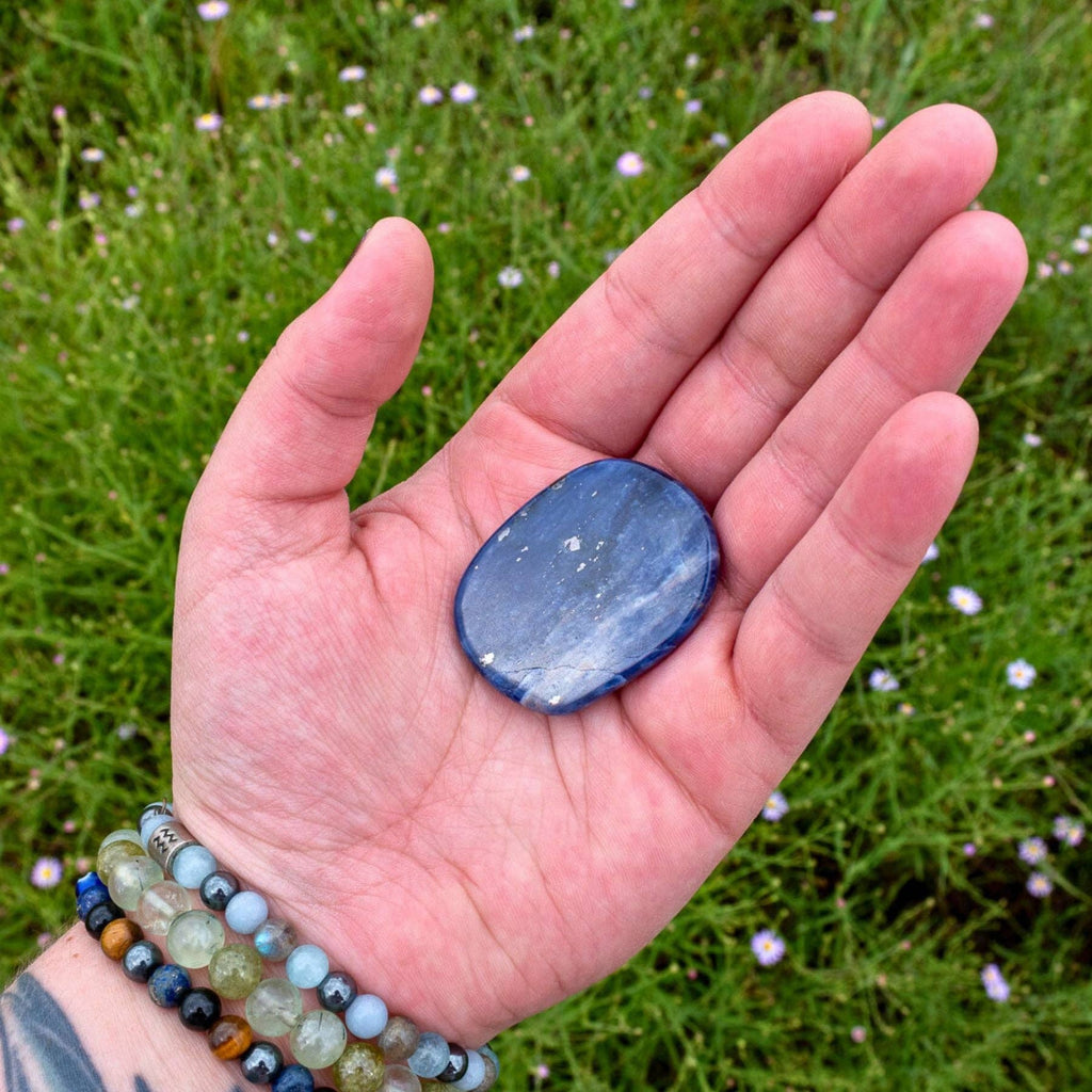 Sodalite Palm Stone.