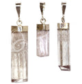 STERLING SILVER - PENDANT KUNZITE POLISHED 1-2"
