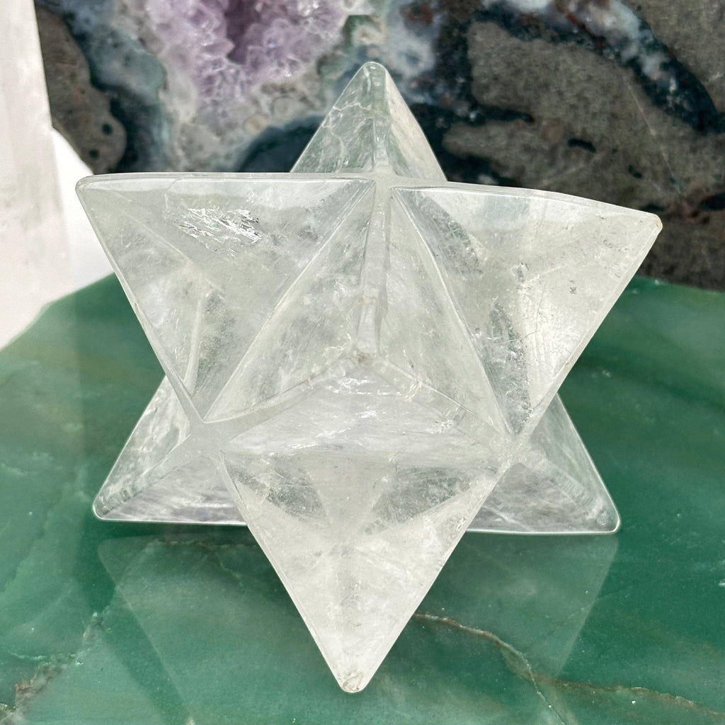 Crystal Quartz Merkabah Star: 200-400g