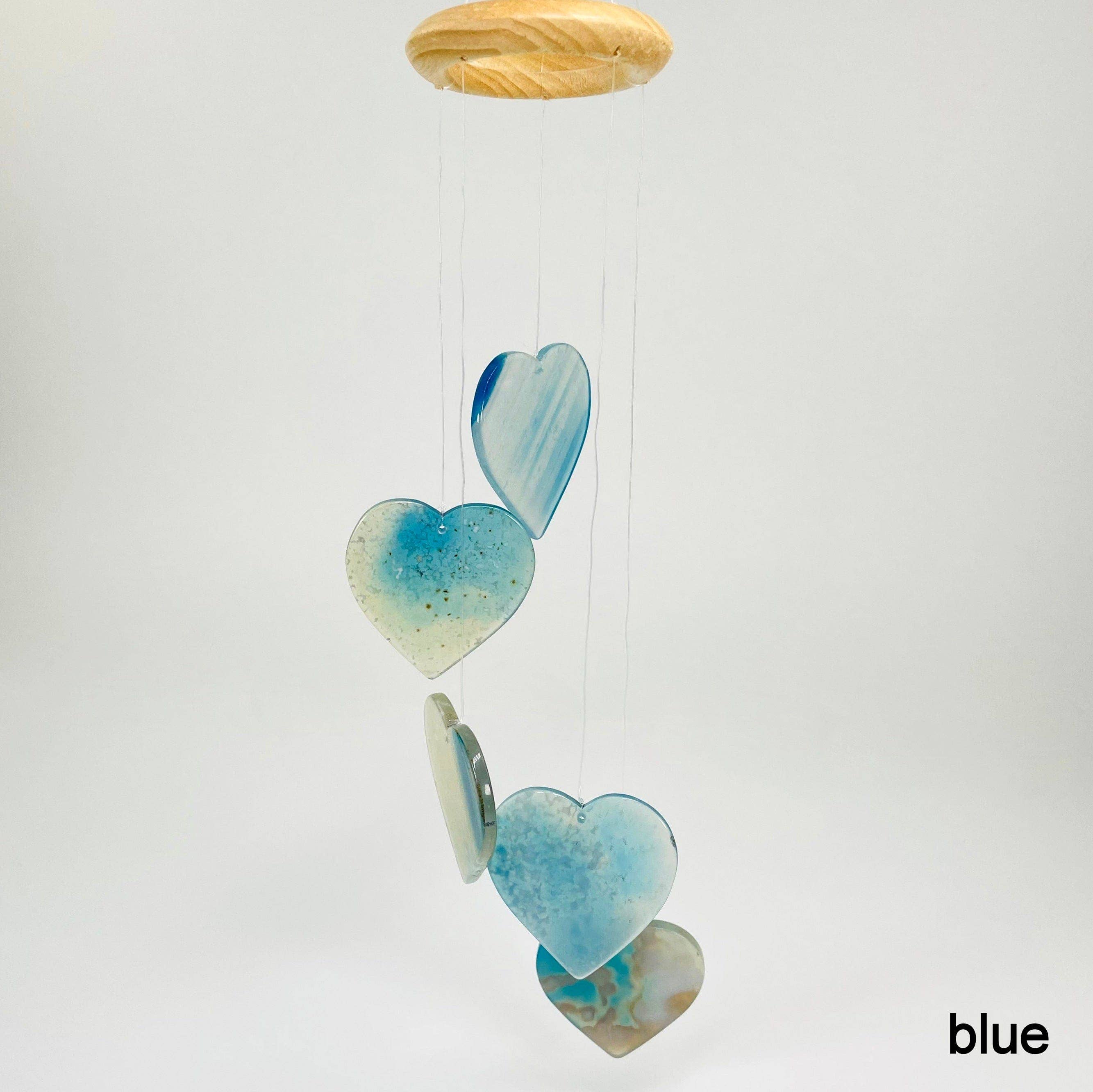 Agate Heart Crystal Wind Chimes : Mixed