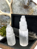Selenite Raw Crystal Tower (RK5): 4" (10cm)