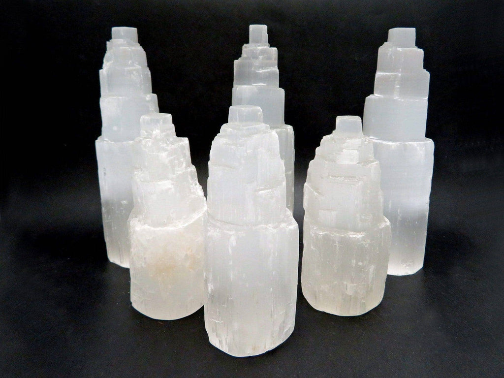 Selenite Raw Crystal Tower (RK5): 2'' (6cm)