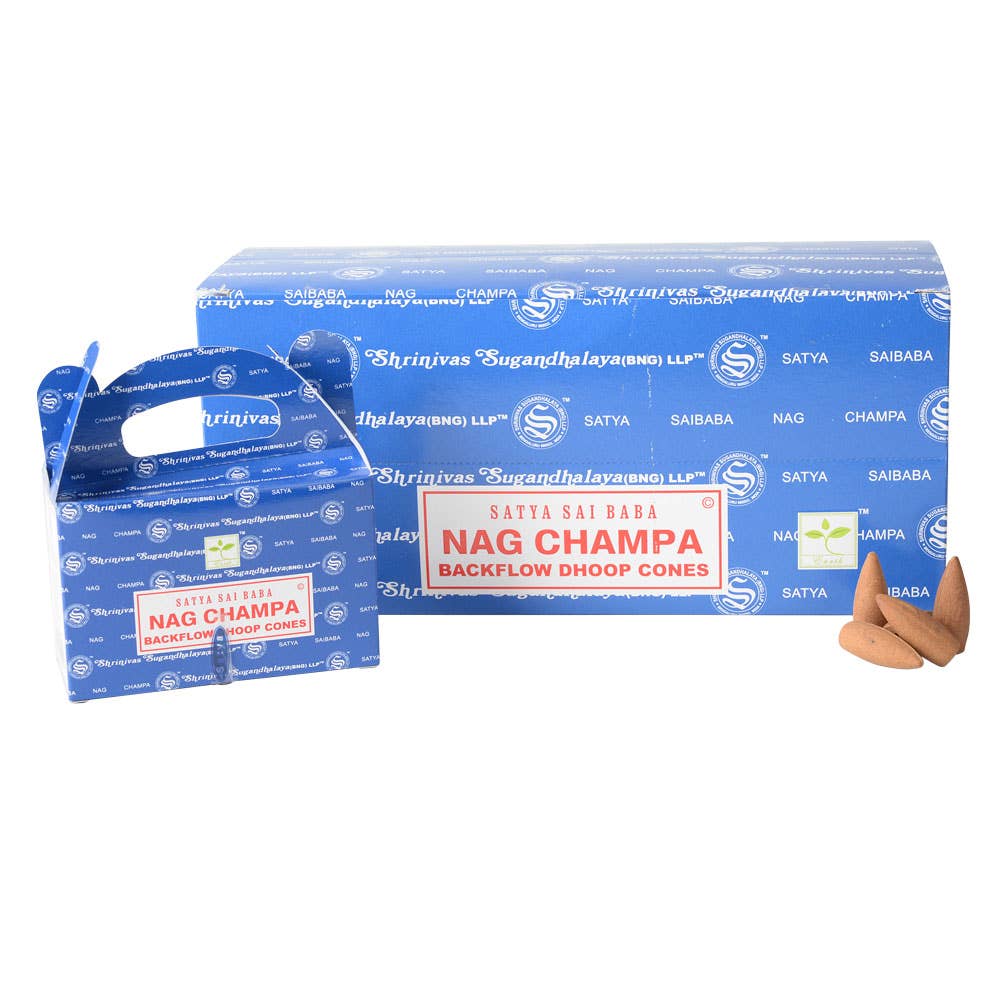 Nag Champa Backflow Incense Cone Display
